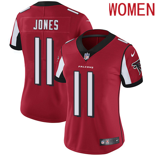 2019 Women Atlanta Falcons #11 Jones red Nike Vapor Untouchable Limited NFL Jersey->women nfl jersey->Women Jersey
